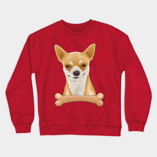 A Drawing For A Funny Looking Dog Crewneck Sweatshirt by Ghean